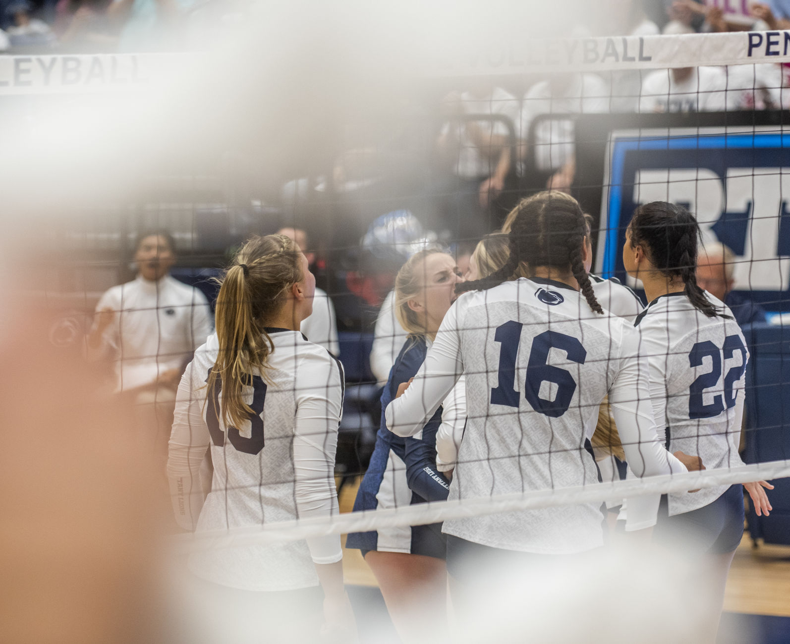 Penn State women's volleyball vs Stanford, Penn State celebrates